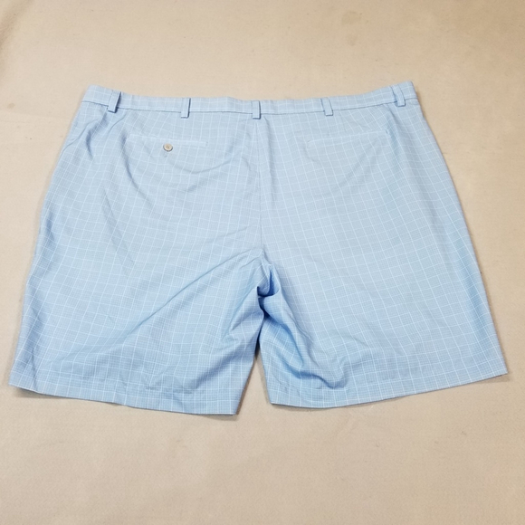 Roundtree & York Golf Pants Mens Size 52 B Blue Plaid Check Golfer Stretch - Picture 2 of 7